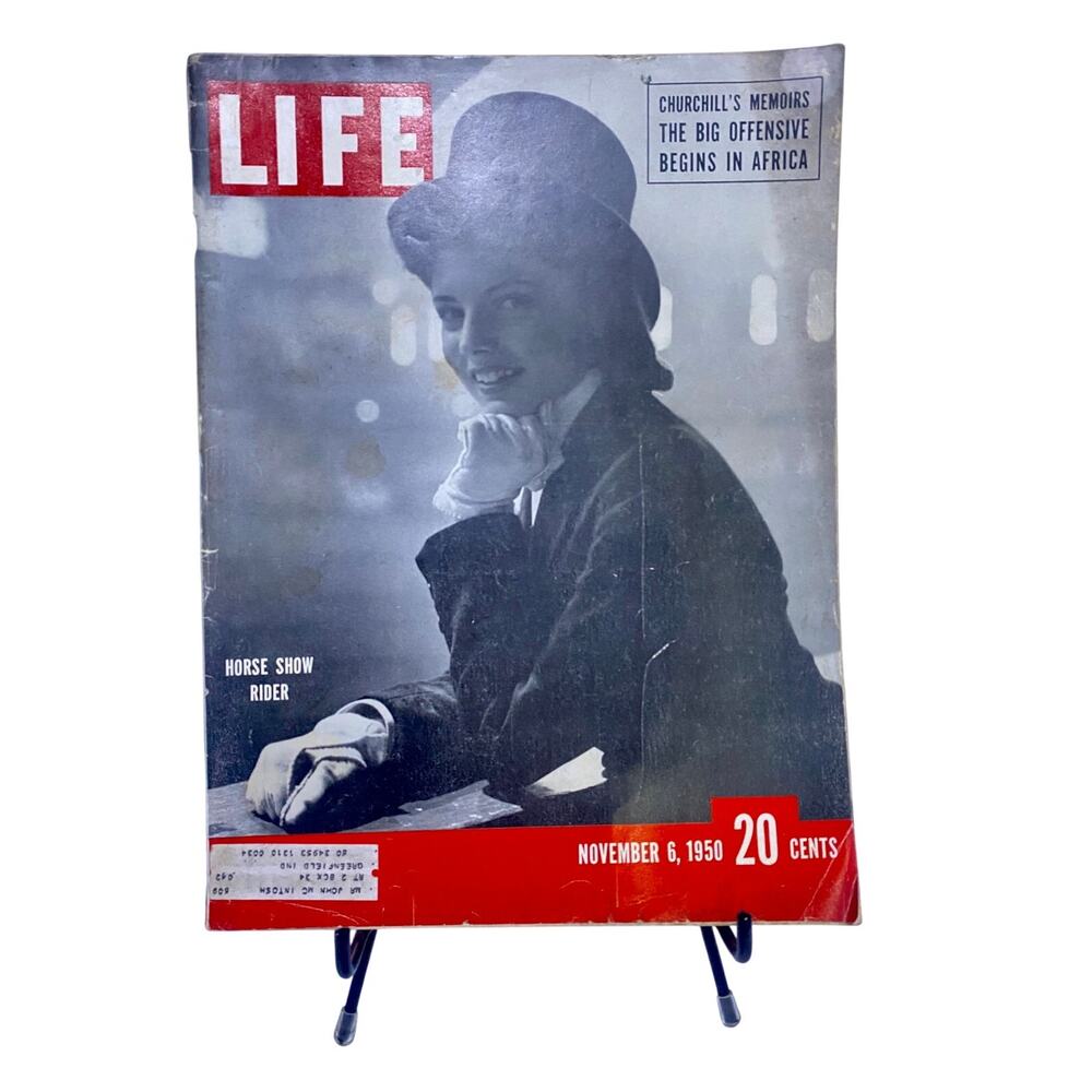 LIFE Magazine November 6 1950 Horse Show Rider Cover Vintage 1950s Collectible